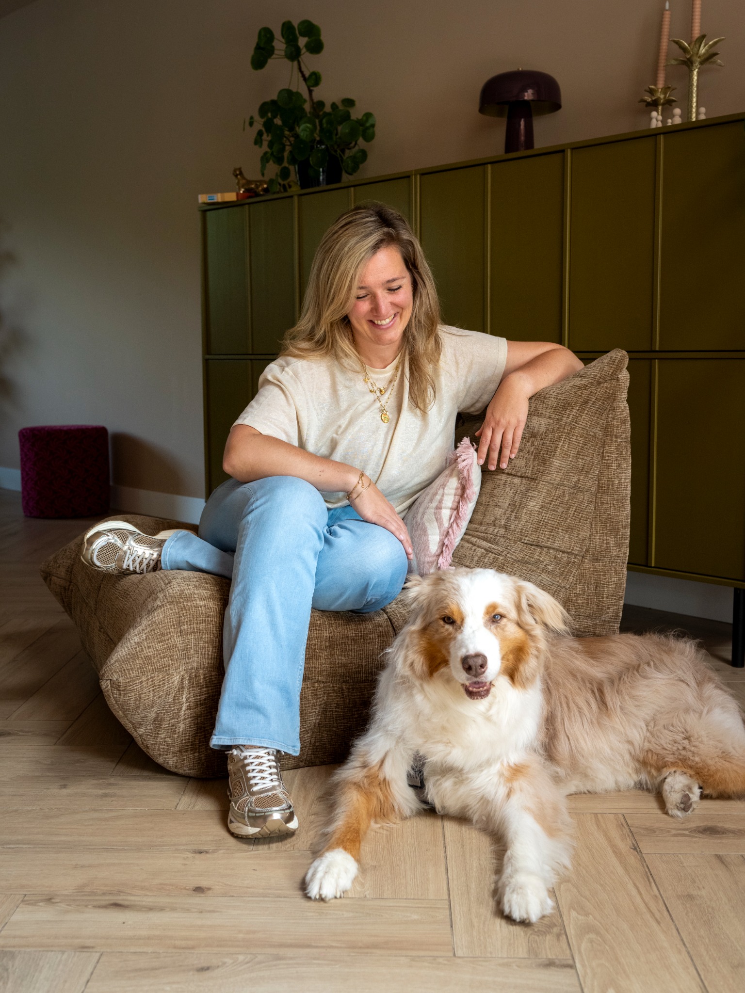 Yvonne met Simba in de praktijk